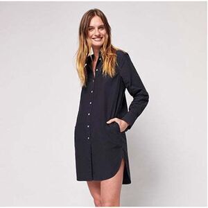 NWOT FAHERTY BLACK ORGANIC COTTON DRESS